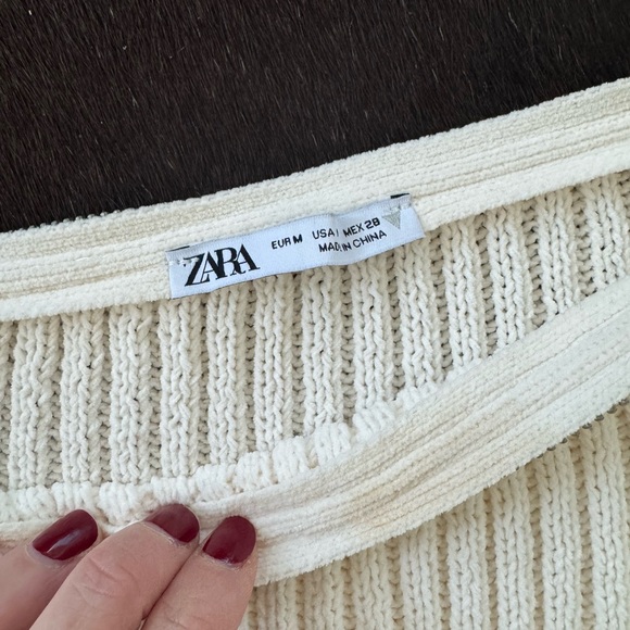 Cream Ribbed Sweater - Picture 3 of 4